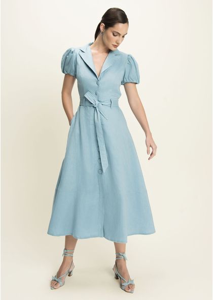Chemise-com-Manga-Balone-em-Linho-Tabata-Azul