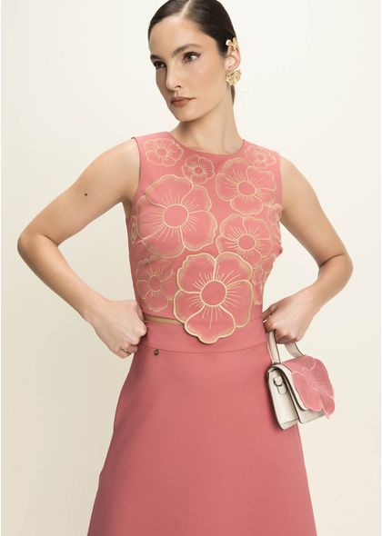 Conjunto-Feminino-Saia-Midi-e-Cropped-em-Sarja-Lucrecia-Rosa