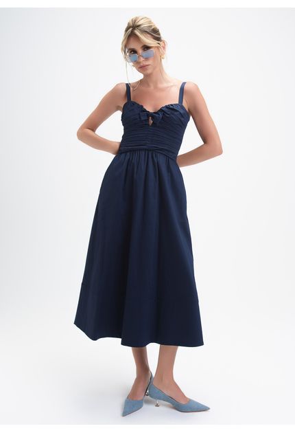 Vestido-Midi-em-Tricoline-com-Detalhe-Drapeado-e-Laco-Marta-MARINHO-036-05426-PP
