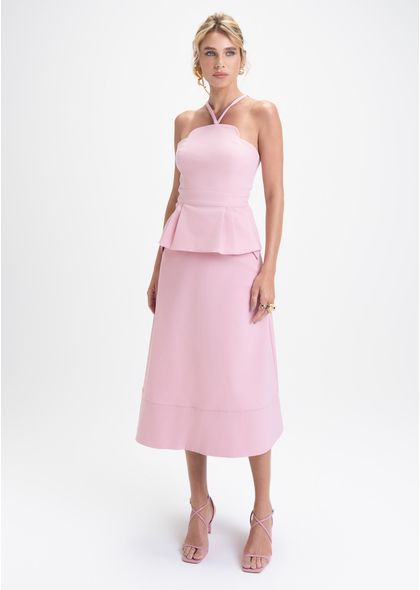 Saia-Midi-em-Sarja-Estruturada-com-Detalhe-de-Laco-Paulina-ROSA-010-05422-PP