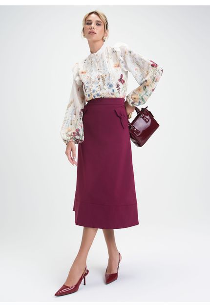 Saia-Midi-em-Sarja-Estruturada-com-Detalhe-de-Laco-Paulina-MARSALA-133-05422-PP