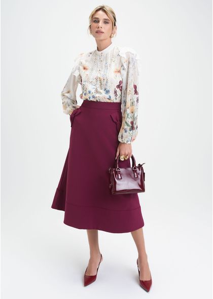 Saia-Midi-em-Sarja-Estruturada-com-Detalhe-de-Laco-Paulina-MARSALA-133-05422-PP