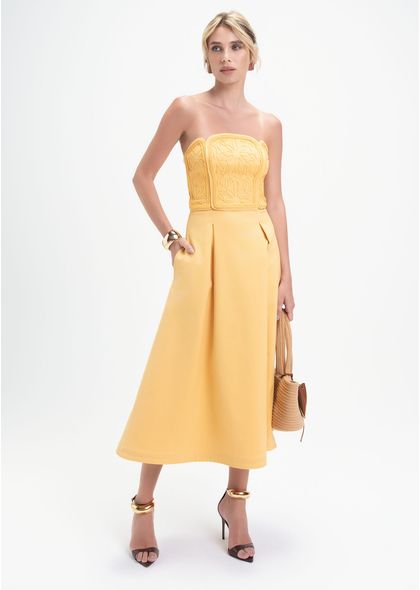 Vestido-Midi-em-Sarja-Estruturada-Tomara-que-Caia-Paulina-AMARELO-014-05411-PP