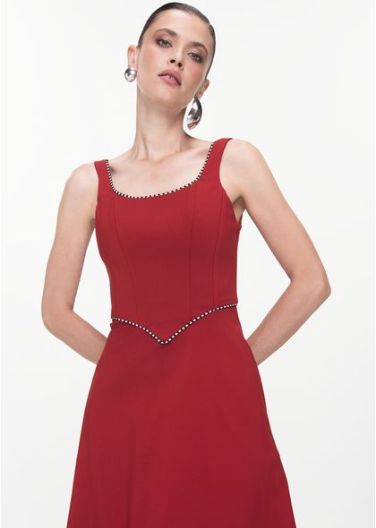 Vestido-Midi-em-Sarja-Estruturada-com-Corset-Guiselda-VINHO-042-05429-P