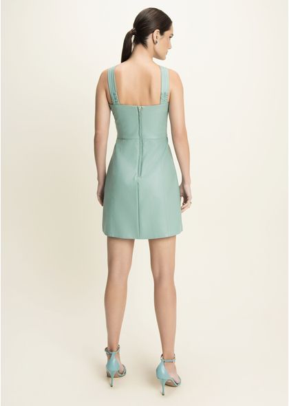 Vestido-Curto-em-Poliuretano-Frente-Unica-com-Laco-Joyane-AZUL-009-05393-PP