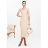 Vestido-Midi-em-Poliuretano-Reto-com-Lacos-Veridiana-BEGE-003-05445-PP