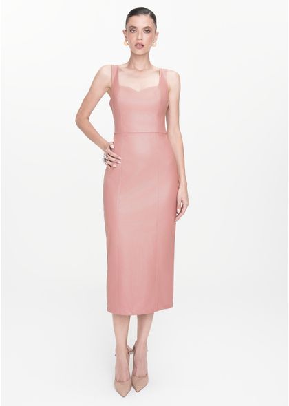 Vestido-Midi-em-Poliuretano-Reto-com-Lacos-Veridiana-ROSA-010-05445-PP
