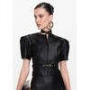 Blusa-em-Poliuretano-com-Ziper-e-Cinto-Veridiana-PRETO-002-05432-PP