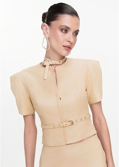 Blusa-em-Poliuretano-com-Ziper-e-Cinto-Veridiana-BEGE-003-05432-PP