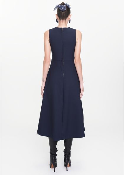 Vestido-Midi-em-Sarja-Estruturada-com-Lacos-Bordados-Mizaela-MARINHO-036-05446-PP