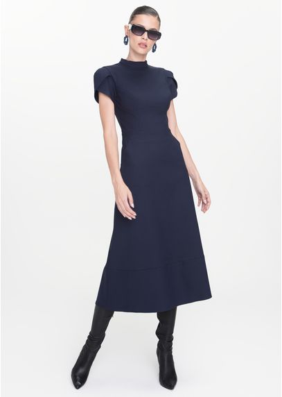 Vestido-Midi-em-Sarja-Estruturada-com-Mangas-Tulipa-Mizaela-MARINHO-036-05443-G