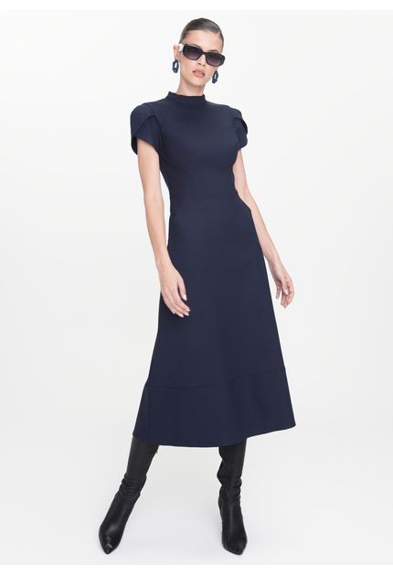 Vestido-Midi-em-Sarja-Estruturada-com-Mangas-Tulipa-Mizaela-MARINHO-036-05443-G