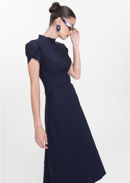 Vestido-Midi-em-Sarja-Estruturada-com-Mangas-Tulipa-Mizaela-MARINHO-036-05443-G
