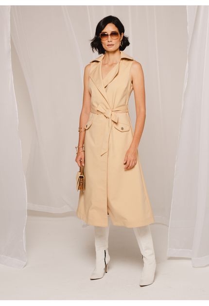 Vestido-Midi-Envelope-em-Sarja-Estruturada-com-Faixa-Martina-BEGE-003-04964-G