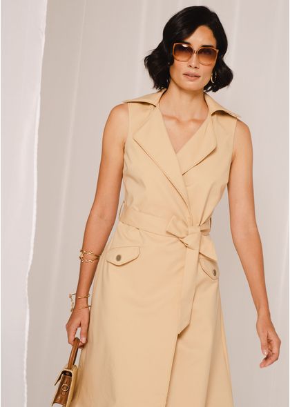 Vestido-Midi-Envelope-em-Sarja-Estruturada-com-Faixa-Martina-BEGE-003-04964-G