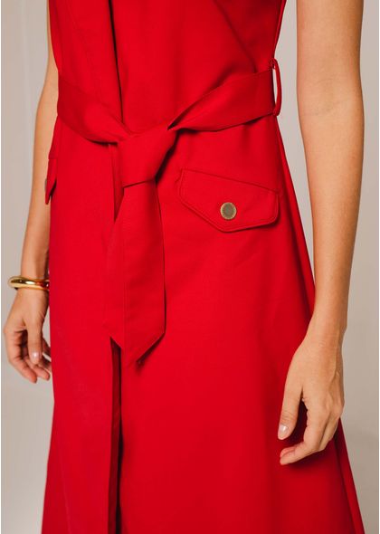 Vestido-Midi-Envelope-em-Sarja-Estruturada-com-Faixa-Martina-VERMELHO-013-04964-PP