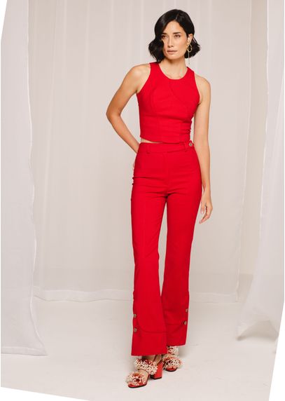 Calca-Semi-Flare-em-Sarja-Estruturada-Martina-VERMELHO-013-04966-P