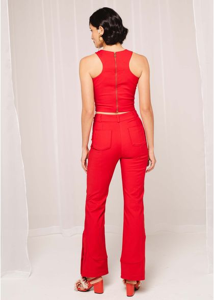 Calca-Semi-Flare-em-Sarja-Estruturada-Martina-VERMELHO-013-04966-P