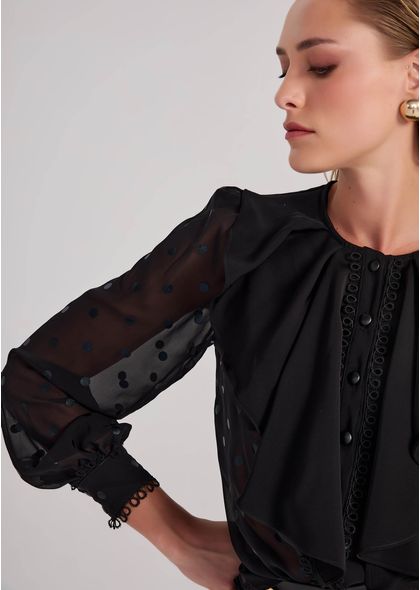 Camisa-em-Chiffon-com-Mangas-Bufantes-e-Renda-Allina-PRETO-002-05195-PP