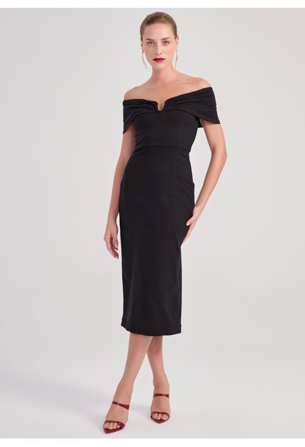 Vestido-Midi-em-Sarja-Estruturada-Ombro-a-Ombro-Tamoyo-PRETO-002-05452-P