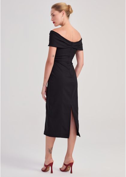 Vestido-Midi-em-Sarja-Estruturada-Ombro-a-Ombro-Tamoyo-PRETO-002-05452-P