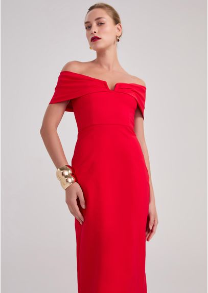 Vestido-Midi-em-Sarja-Estruturada-Ombro-a-Ombro-Tamoyo-VERMELHO-013-05452-PP