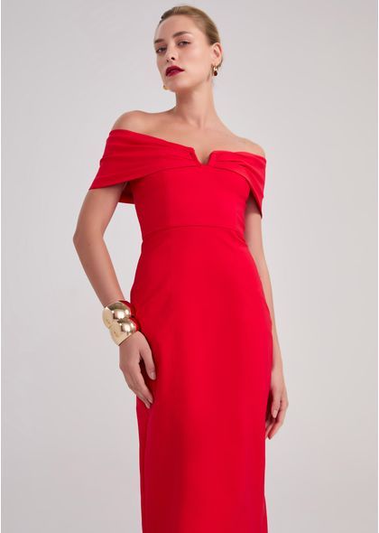 Vestido-Midi-em-Sarja-Estruturada-Ombro-a-Ombro-Tamoyo-VERMELHO-013-05452-PP