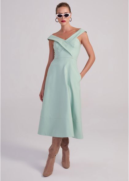 Vestido-Midi-em-Sarja-Estruturada-Transpassado-Yumi-VERDE-004-05455-PP