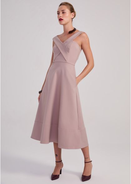 Vestido-Midi-em-Sarja-Estruturada-Transpassado-Yumi-CINZA-025-05455-PP