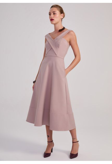 Vestido-Midi-em-Sarja-Estruturada-Transpassado-Yumi-CINZA-025-05455-PP