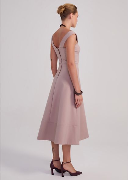 Vestido-Midi-em-Sarja-Estruturada-Transpassado-Yumi-CINZA-025-05455-PP