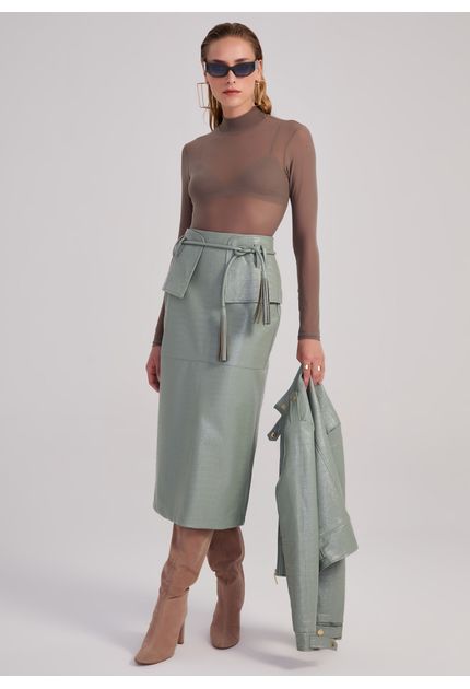 Saia-Midi-em-Poliuretano-Reta-com-Cinto-Chae-VERDE-004-05460-PP