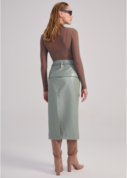 Saia-Midi-em-Poliuretano-Reta-com-Cinto-Chae-VERDE-004-05460-PP