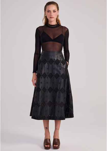 Saia-Midi-em-Poliuretano-Bordado-Gode-Carla-PRETO-002-05200-PP