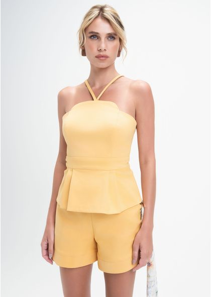 Shorts-em-Sarja-Estruturada-com-Bolso-Nuvem-Paulina-AMARELO-014-05537-PP