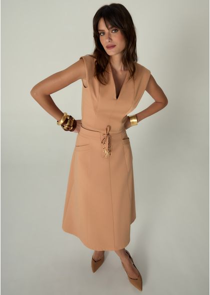 Cropped-em-Sarja-Estruturada-com-Decote-em-V-Benedita-BEGE-003-05485-PP