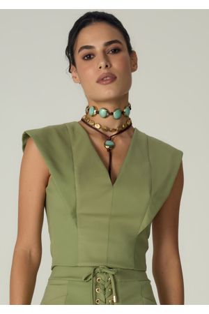 Cropped-em-Sarja-Estruturada-com-Decote-em-V-Benedita-VERDE-004-05485-PP