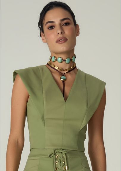 Cropped-em-Sarja-Estruturada-com-Decote-em-V-Benedita-VERDE-004-05485-PP