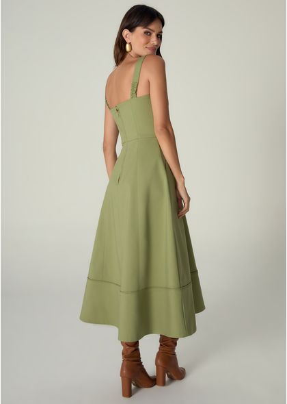 Vestido-Midi-em-Sarja-Estruturada-Lace-Up-Benedita-VERDE-004-05464-PP