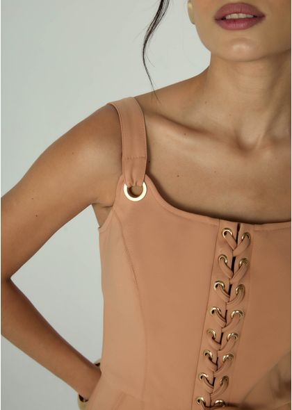 Vestido-Midi-em-Sarja-Estruturada-Lace-Up-Benedita-CARAMELO-030-05464-PP