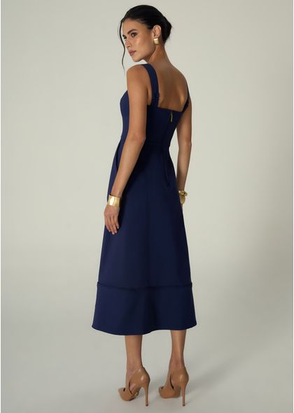 Vestido-Midi-em-Sarja-Estruturada-Lace-Up-Benedita-MARINHO-036-05464-PP