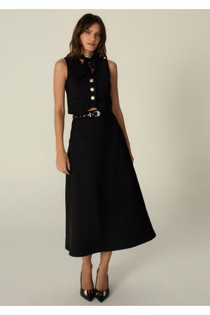 Saia-Midi-em-Sarja-Estruturada-Pespontada-com-Cinto-Melani-PRETO-002-05493-PP