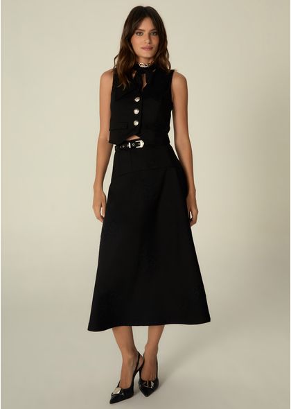 Saia-Midi-em-Sarja-Estruturada-Pespontada-com-Cinto-Melani-PRETO-002-05493-PP