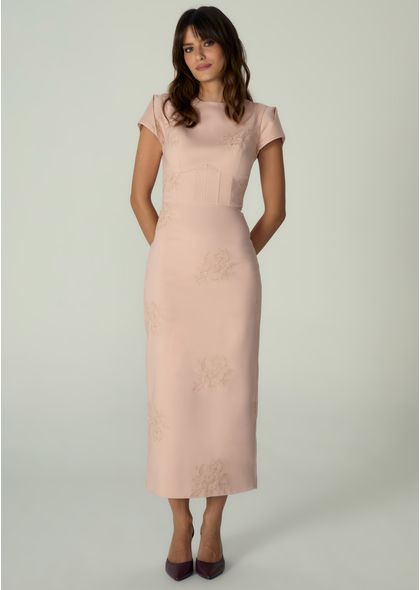 Vestido-Midi-em-Sarja-Estruturada-Justo-Melani-ROSA-010-05530-PP