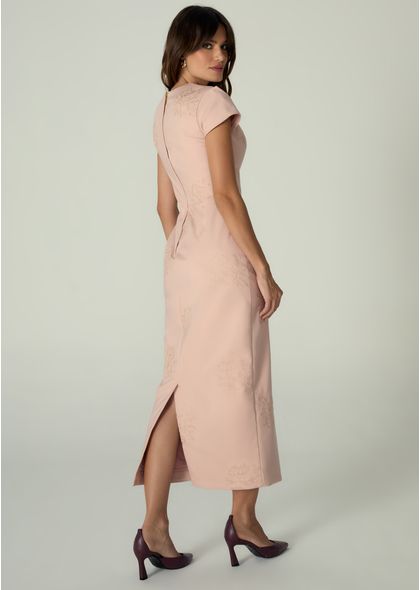 Vestido-Midi-em-Sarja-Estruturada-Justo-Melani-ROSA-010-05530-PP