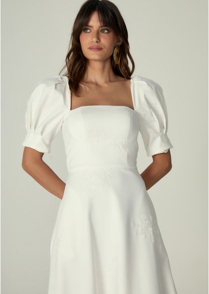 Vestido-Midi-em-Sarja-Estruturada-Gode-com-Mangas-Melani-OFF-WHITE-008-05481-PP