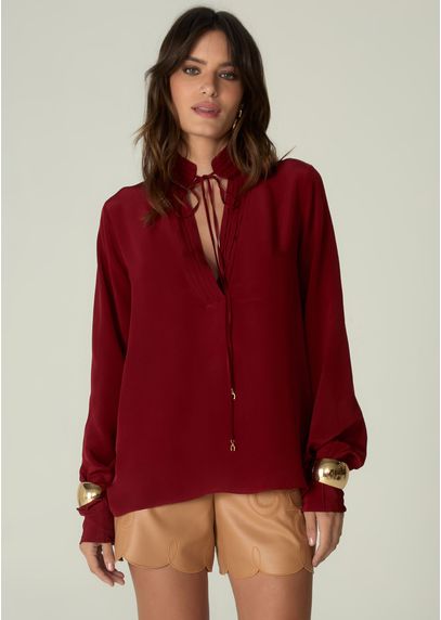 Blusa-em-Crepe-de-Viscose-com-Mangas-Bufantes-Giovana-VINHO-042-05534-PP
