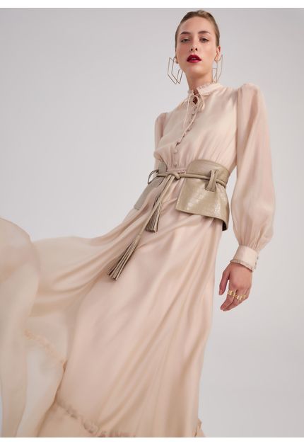 Vestido-Maxi-Midi-em-Liocel-com-Mangas-Bufantes-Harumi-Bege