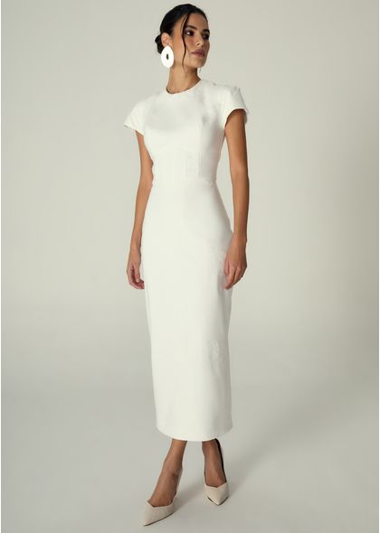 Vestido-Midi-em-Sarja-Estruturada-Justo-Melani-OFF-WHITE-008-05530-PP