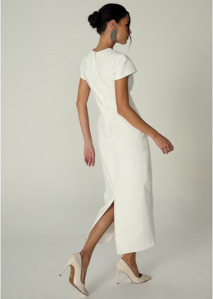 Vestido-Midi-em-Sarja-Estruturada-Justo-Melani-OFF-WHITE-008-05530-GG